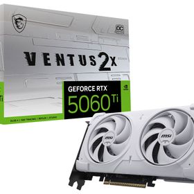 GeForce RTX 5060 Ti 8G VENTUS 2X OC WHITE PLUSのメイン画像