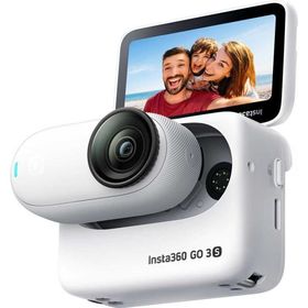 Insta360 アクションカメラ「Insta360 GO 3S」(128GB)アークティック・ホワイト CINSAATA-GO3S128W 返品種別B