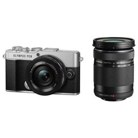 OLYMPUS PEN E-P7 EZダブルズームキット シルバー オリンパス ミラーレス一眼カメラ 即納・送料無料