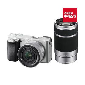 ソニー α6400 ダブルズームレンズキット シルバー [ILCE-6400X S] SONY ミラーレス一眼カメラ APS-C