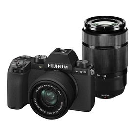 富士フイルム X-S10 ダブルズームレンズキット F X-S10LK-1545/50230 ブラック ミラーレス一眼 XC15-45mm・XC50-230mm付属【新品】