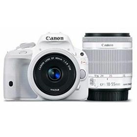 Canon デジタル一眼レフカメラ EOS Kiss X7(ホワイト) ダブルレンズキット2 EF-S18-55mm F3.5-5.6 IS STM(ホワイト) EF40mm F2.8 STM(ホワイト) 9jupf8b(デジタル一眼)