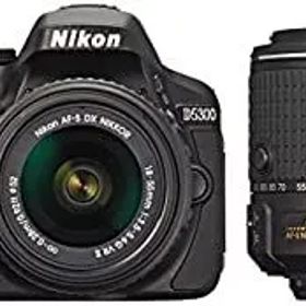 【中古】「非常に良い」Nikon デジタル一眼レフカメラ D5300 ダブルズームキット2 ブラック