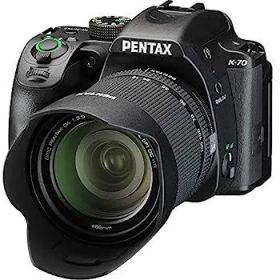 【中古】PENTAX K-70 18-135mmWRレンズキット ブラック APS-Cデジタル一眼レフカメラ 【視野率100%光学ファインダー】【超高感度・高解像 2424万画素】【