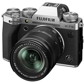 【中古】「非常に良い」富士フイルム(FUJIFILM) ミラーレス一眼カメラ X-T5 レンズキット(XF18-55) シルバー F X-T5LK-1855-S(ミラーレス一眼)