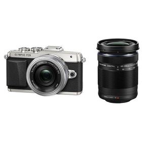 中古 1年保証 美品 OLYMPUS PEN Lite E-PL7 EZダブルズームキット シルバー