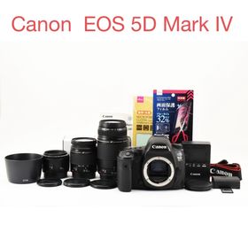Canon EOS 5D Mark IV標準&望遠&単焦点トリプルレンズセット(デジタル一眼)