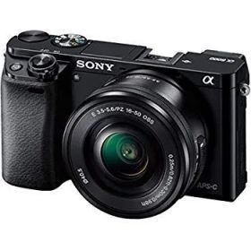 【中古】SONY ミラーレス一眼 α6000 パワーズームレンズキット E PZ 16-50mm F3.5-5.6 OSS ブラック ILCE-6000L B 9jupf8b