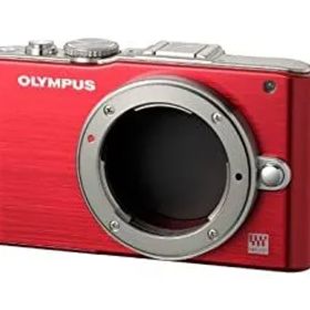 【中古】【非常に良い】OLYMPUS ミラーレス一眼 PEN Lite E-PL3 ボディ レッド E-PL3 BODY RED