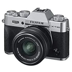 【中古】FUJIFILM ミラーレス一眼カメラ X-T30XCレンズキット シルバー X-T30LK-1545-S