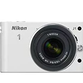 【中古】Nikon ミラーレス一眼カメラ Nikon 1 (ニコンワン) J1 (ジェイワン) 標準ズームレンズキット ホワイトN1 J1HLK WH g6bh9ry