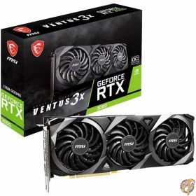 【25日最大2000円クーポン】MSI GeForce RTX 3060 VENTUS 3X 12G OC Gaming Graphics Card - 3060, Support Bracket Included, TORX Fan 3.0,12GB GDDR6, 192 Bit, PCI Express Gen 4, DisplayPort v1.4a, HDMI 2.1, Zero Frozr, 1440p