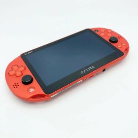 中古 PlayStation Vita Wi-Fiモデル メタリック・レッド (PCH-2000ZA26) 薄型 軽量 SONY ソニー プレイステーション ヴィータ ビータ PSVita プレステ 携帯ゲーム機 ゲーム機 タッチパネル 背面タッチパッド WiFi レトロ 懐かしい 平成 平成レトロ 一人時間 通勤 通学 移動中