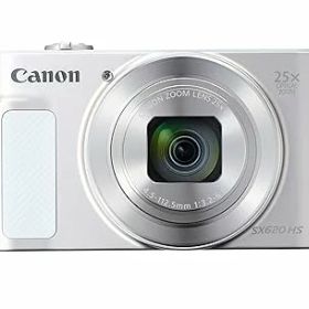【中古】【39shop】Canon★コンパクトデジタルカメラ PowerShot SX620 HS ホワイト 光学25倍ズーム/Wi-Fi対応 PSSX620HSWH(非常に良い)