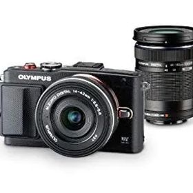 【中古】【非常に良い】OLYMPUS ミラーレス一眼 PEN Lite E-PL6 EZダブルズームキット ブラック E-PL6 EZ DZKIT BLK 9jupf8b