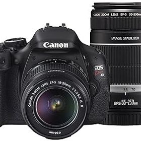 【中古】【39shop】Canon★デジタル一眼レフカメラ EOS Kiss X5 ダブルズームキット EF-S18-55mm/EF-S55-250mm KISSX5-WKIT（良い）