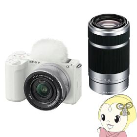 ミラーレス一眼カメラ VLOGCAM ZV-E10 II ZV-E10M2X ダブルズームレンズキット [ホワイト] APS-Cサイズ ミラーレスカメラ【/srm】