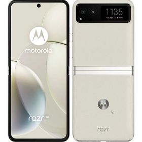 【中古】【安心保証】 MOTOROLA motorola razr 40 XT2323-4[256GB] SIMフリー バニラクリーム