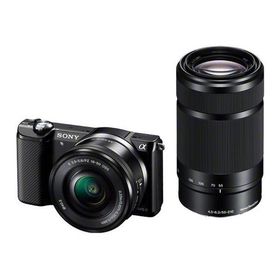 中古 1年保証 美品 SONY α5000 ダブルズームレンズキット ブラック [ILCE-5000Y]
