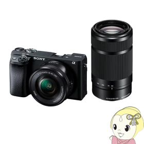 ソニー ミラーレス 一眼レフ カメラ α6400 ILCE-6400Y ダブルズームレンズキット [ブラック]【/srm】【KK9N0D18P】