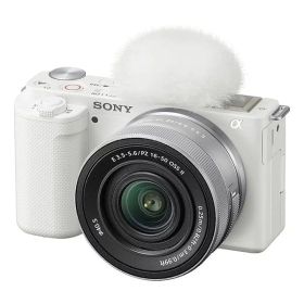 【中古】【1年保証】【美品】SONY VLOGCAM ZV-E10 パワーズームレンズキット (PZ 16-50mm II) ホワイト [ZV-E10K W]