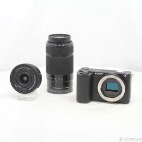 【中古】SONY(ソニー) VLOGCAM ZV-E10 II ダブルズームレンズキット ブラック ZV-E10M2X B 【262-ud】