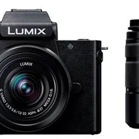 パナソニック(Panasonic) 小型・軽量ミラーレス一眼カメラ ルミックス ダブルズームレンズキット ブラック DC-G100DW-K