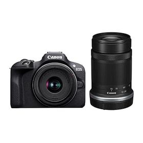 【中古】［非常に良い］Canon ミラーレス一眼カメラ EOS R100 ダブルズームキット(RF-S18-45+RF-S55-210) ブラック/APS-C/約356g EOSR100-WZK