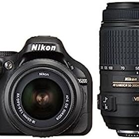 【中古】（非常に良い）Nikon デジタル一眼レフカメラ D5200 ダブルズームキット AF-S DX NIKKOR 18-55mm f/3.5-5.6G VR/ AF-S DX NIKKOR 55-300mm f/4.5-5.6G ED VR ブ