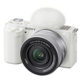 中古 1年保証 美品 SONY VLOGCAM ZV-E10 パワーズームレンズキット (PZ 16-50mm II) ホワイト [ZV-E10K W]