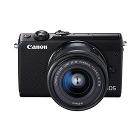 Canon ミラーレス一眼カメラ EOS M100 EF-M15-45 IS STM レンズキット(ブラ(中古品)