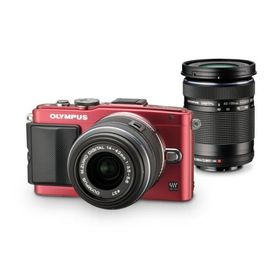 OLYMPUS ミラーレス一眼 PEN Lite E-PL6 ダブルズームキット レッド E-PL6 DZKIT RED