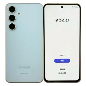 【中古】 SAMSUNG Galaxy S24 FE SCG30 Blue ブルー au 128GB SIMロック解除済 白ロム 本体