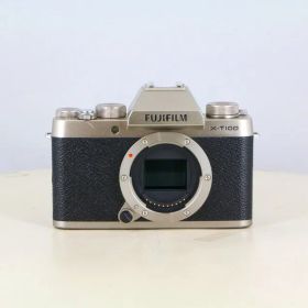 【中古】(フジフイルム) FUJIFILM X-T100 シャンパンゴールド ボデイ