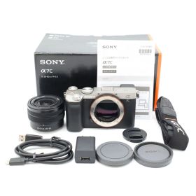 シャッター回数21,193回！★美品★SONY α7C ズームレンズキット シルバー ILCE-7CL デジカメ 動作確認済み ソニー #A10010