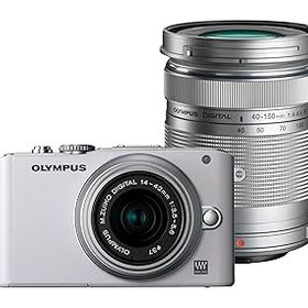 【中古】【39shop】OLYMPUS★ミラーレス一眼 PEN Lite E-PL3 ダブルズームキット ホワイト E-PL3 DZKIT WHT（良い）