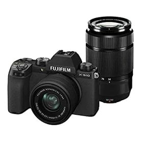 【中古】FUJIFILM ミラーレスデジタルカメラ X-S10 Wズームレンズキット F X-S10LK-1545/50230 ブラック