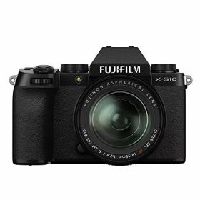 【中古】「ほぼ新品」富士フイルム(FUJIFILM) ミラーレスデジタルカメラ X-S10 レンズキット(XF18-55) F X-S10LK-1855 ブラック