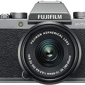 【中古】富士フイルム(FUJIFILM) ミラーレス一眼 X-T100レンズキット ダークシルバー X-T100LK-DS