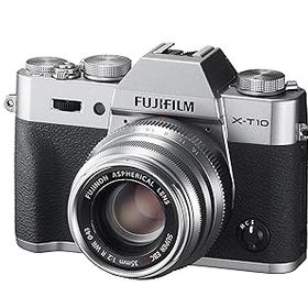 【中古】FUJIFILM ミラーレス一眼 X-T10 レンズキット シルバー X-T10LK35F2-S