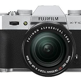 【中古】FUJIFILM ミラーレス一眼 X-T10 レンズキット シルバー X-T10LK-S