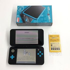 《ジャンク扱い》newニンテンドー2DSLL 本体 ブラック×ターコイズ 動作確認済/nintendo/3DS/店頭/他モール併売《ゲーム・山城店》Y436