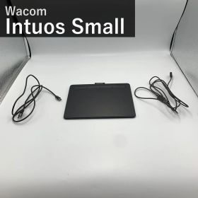 ワコム Wacom Intuos Small ベーシック ペンタブレット 板タブ CTL-4100 TCTL4100/K0 ブラック 黒 USB接続 Windows Mac Chromebook Android対応 お絵かき イラスト ペン無し 中古
