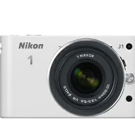 【中古】 Nikon ミラーレス一眼カメラ Nikon 1 (ニコンワン) J1 (ジェイワン) 標準ズームレンズキット ホワイトN1 J1HLK WH