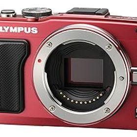 【中古】(良い)OLYMPUS ミラーレス一眼 PEN Lite E-PL6 ボディ レッド E-PL6 BODY RED