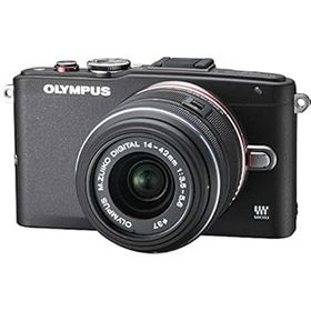 【中古】OLYMPUS ミラーレス一眼 PEN Lite E-PL6 レンズキット ブラック E-PL6 LKIT BLK