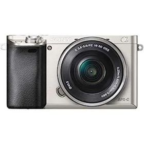 【中古】（非常に良い）ソニー ミラーレス一眼 α6000 パワーズームレンズキット E PZ 16-50mm F3.5-5.6 OSS シルバー ILCE-6000L S