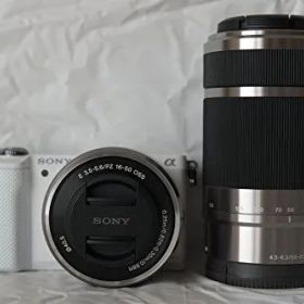 【中古】「非常に良い（無料延長保証）」SONY ミラーレス一眼 α5000 ダブルズームレンズキット ホワイト ILCE-5000Y-W