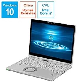 【中古】パナソニック ノートパソコン(LTE対応) Let''s note シルバー CF-QV8GFRQR