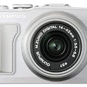 【中古】(非常に良い)OLYMPUS ミラーレス一眼 PEN Lite E-PL6 レンズキット ホワイト E-PL6 LKIT WHT